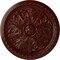 Ekena Millwork Washington Ceiling Medallion (Fits Canopies up to 2 7/8"), 17 1/8"OD x 1 1/2"P, Brushed Mahogany CM17WABMF - alternate 1
